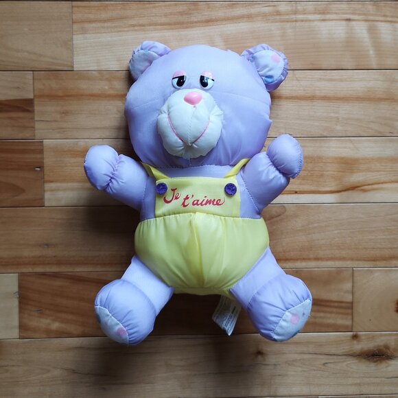VINTAGE Bikin Pluffalump Plush Je t'aime (I Love You) - Picture 1 of 2